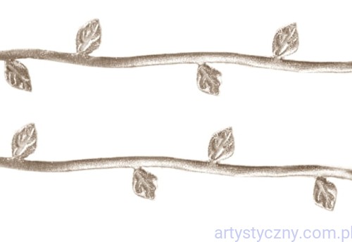 Aplikacje łodyga łodyżka gałązka SREBRNA ~ 1 metr