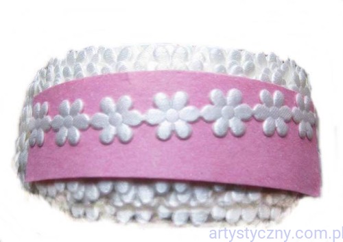 Aplikacje Kremowe Kwiatki Stokrotki 8mm - 80 sztuk