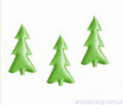 Aplikacje Choinki Wysokie Zielone Jasne 20 sztuk