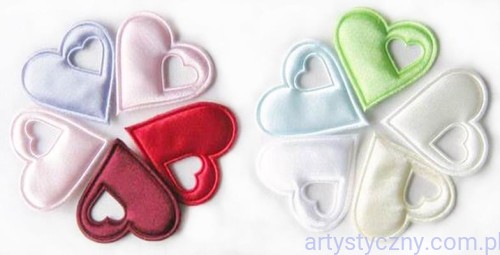 Duże Serca na kotyliony ~ Miks Kolorów - 10 sztuk