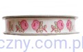 Tasiemka Wstążka Rypsowa - Róże Różyczki - 2 metry