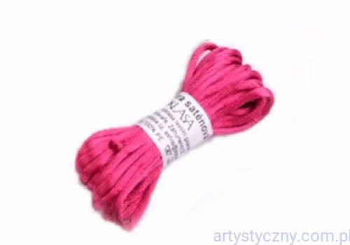 Sznurek Satynowy Gorsetowy ~ MALINOWY - 3 metry