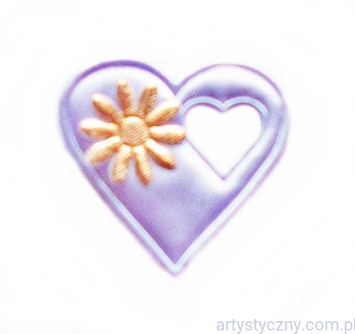 Liliowe Kotyliony Serca i Złote Kwiaty - 10 sztuk