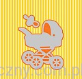Wykrojnik Nellie's Choice - Pram - Wózek Smoczek HSDJ030