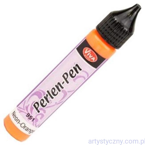 Perły w płynie Viva Decor Perlen-Pen Neon 25ml - Pomarańczowe 951