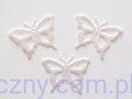 Aplikacje Ażurowe Motyle Motylki ~ 20 szt ~ BIAŁE