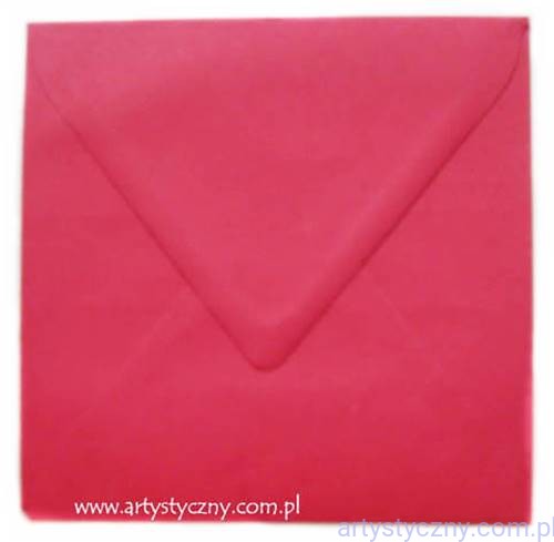 Koperty Kwadratowe 14x14cm CZERWONE, 5 sztuk