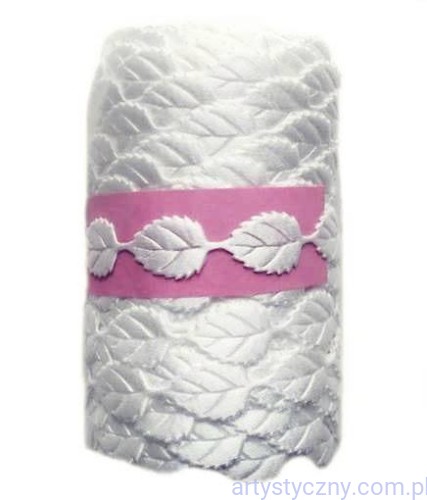 Satynowe Aplikacje Listki Krespol KREMOWE 50 sztuk