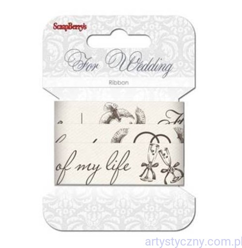 Tasiemka Wstążka Bawełniana - For Wedding - 2 metry