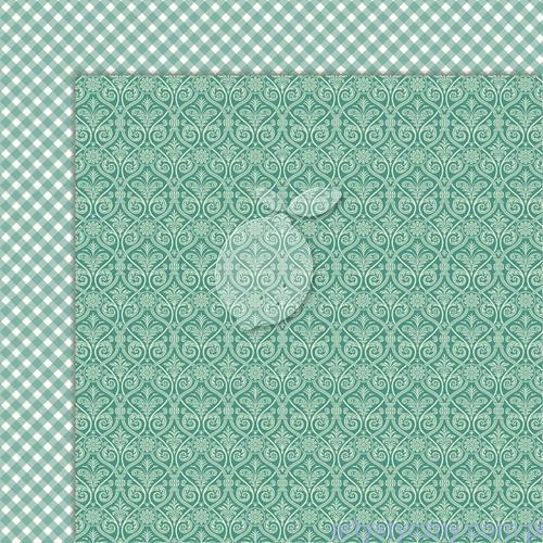 Papier do scrapbookingu LemonCraft - Yuletide 05 Zielony 30x30cm LP-YULE05