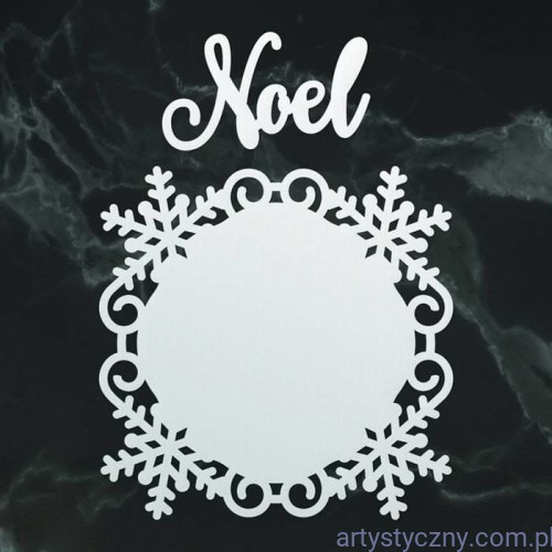 Wykrojniki Couture Creations Noel Frame - Serwetka Śnieżynki CO726906