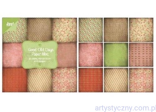 Papiery Ozdobne Joy - Good Old Days - 15x15cm - 36 ark