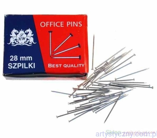Szpilki Krawieckie 28mm, 50 gram, 200 sztuk