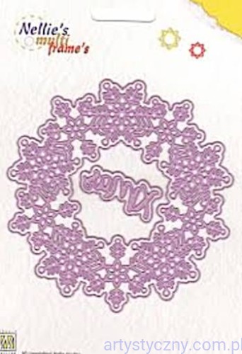 Wykrojnik Nellie (5szt) - Christmas Wreath - Śnieżynki MFD108