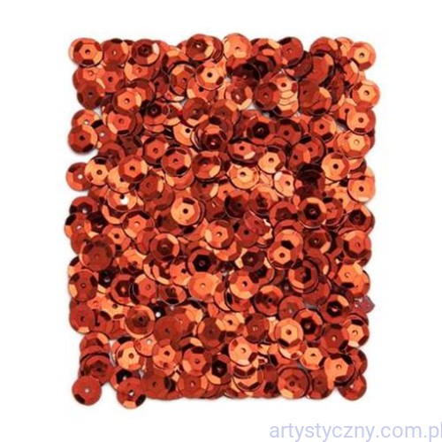 Cekiny Metalizowane 9 mm, 15 gram, CZERWONE