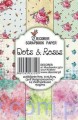 Papiery Mini do Scrapbookingu, Kropki i Róże 24 ark
