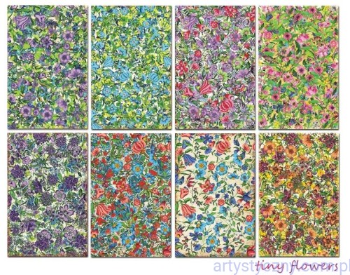 Papiery Mini do Scrapbookingu M40, Tiny flowers 24 ark