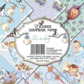 Zestaw papierów do scrapbookingu - It's a boy - papier scrapbook 15x15cm