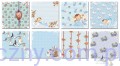 Zestaw papierów do scrapbookingu - It's a boy - papier scrapbook 15x15cm