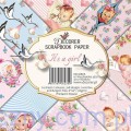 Zestaw papierów do scrapbookingu - It's a girl - papier scrapbook 15x15cm