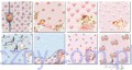 Zestaw papierów do scrapbookingu - It's a girl - papier scrapbook 15x15cm