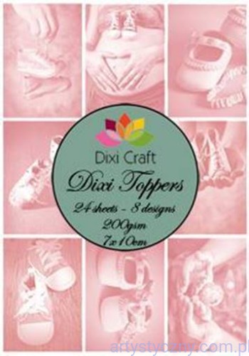 Papiery Dixi Toppers 7x10 cm, 24 ark, Niemowlęce ET0115