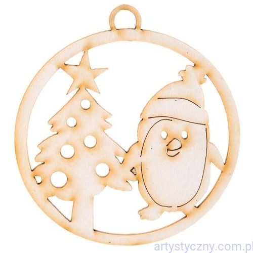 Bombka z Beermaty Pingwin i Choinka na choinkę