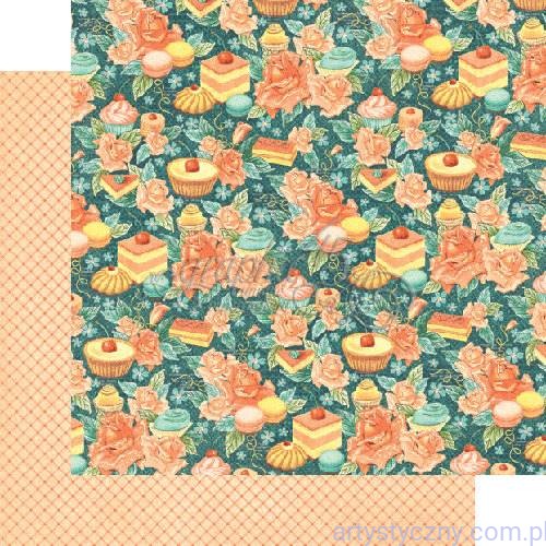 Papier Graphic 45 Confectionery, Ciastka, Babeczki 30x30cm