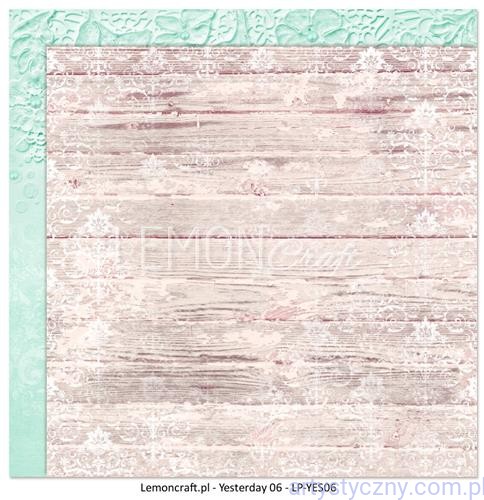 Papier dwustronny do scrapbookingu Lemoncraft 30x30cm - Yesterday 06