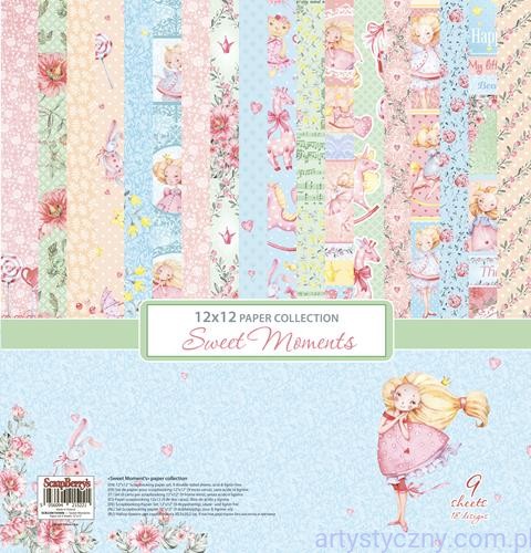 Papiery Dwustronne Sweet Moments 9 ark, 30x30cm