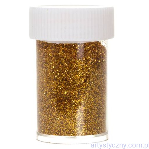 Brokat Sypki Złoto Fiolka 20g
