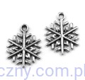 Metal Charms - Śnieżynki Płatki Śniegu - 4 szt