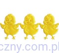 Aplikacje na taśmie Kurczaczki Żółte 40 sztuk
