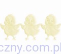 Aplikacje na taśmie Kurczaczki Kremowe 3,2cm - 40 sztuk