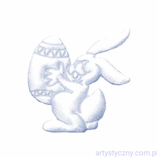 Aplikacje Zajączek Wielkanocny Biały - 10 sztuk