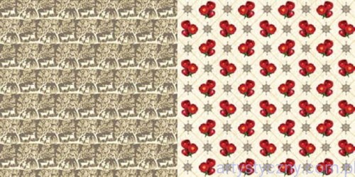 Papier Ozdobny - Royal Christmas - Renifery Ostrokrzew 30x30cm