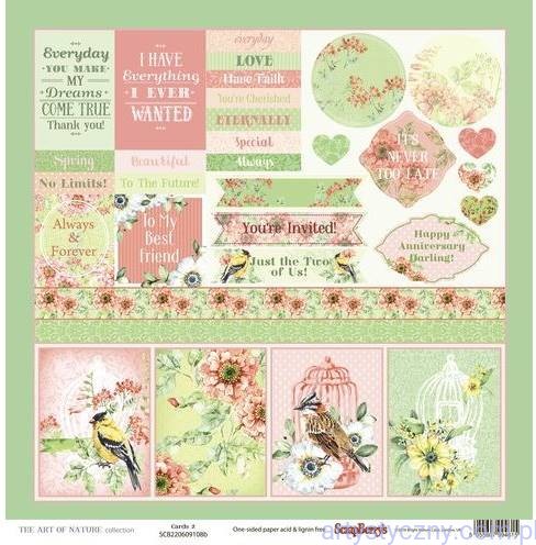 Papier do Scrapbookingu, The Art of Nature Cards 2, 30x30сm