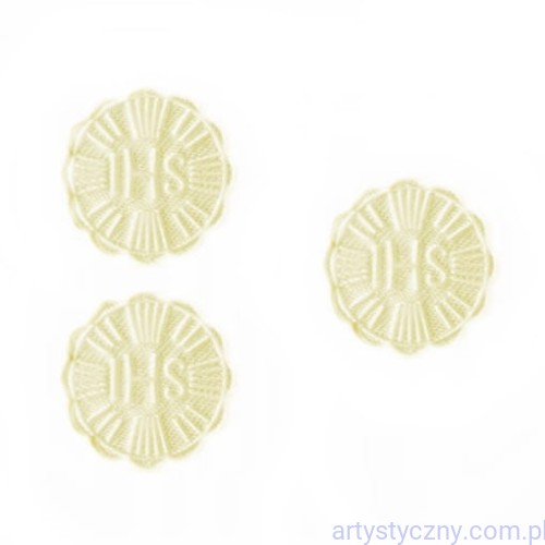 Aplikacje Kremowe Hostie Hostia IHS ~ 10 sztuk