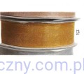 Tasiemka szyfonowa - wstążka organza 18mm - ZŁOTA 151