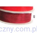 Tasiemka szyfonowa  - wstążka - 18mm - BORDOWA 168