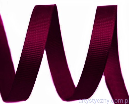 Tasiemka Wstążka Rypsowa 9mm - Ciemna Śliwka Z190 - 1,5 metra