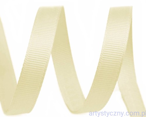 Tasiemka Wstążka Rypsowa 9mm - Kremowa 127 - 1,5 metra