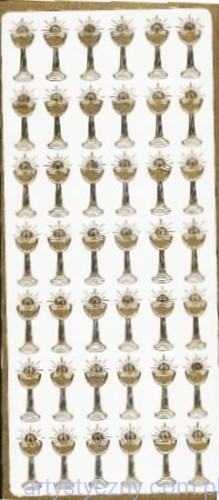 Naklejki KIELICHY Ażurowe ZŁOTE 42 szt ~ 1832