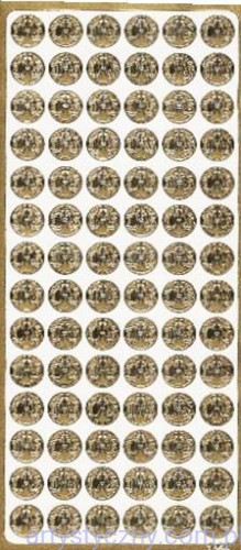 Naklejki Komunia IHS Hostia ZŁOTE ~ 64 szt - 1854