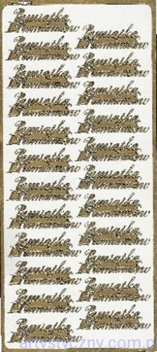 Naklejki Pamiątka I Komunii Św. ZŁOTE ~ 23 szt - 0787