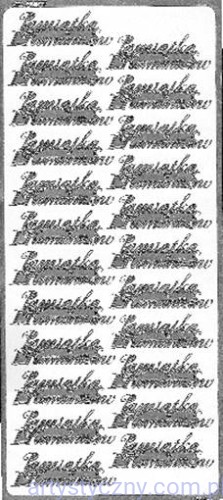 Naklejki Pamiątka I Komunii Św. SREBRNE ~ 23 szt - 0787