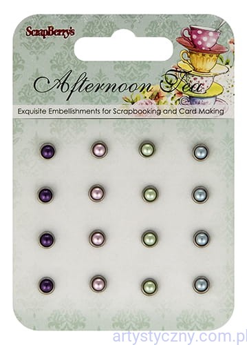 Ćwieki perłowe Pearl brads Afternoon Tea - 16 szt