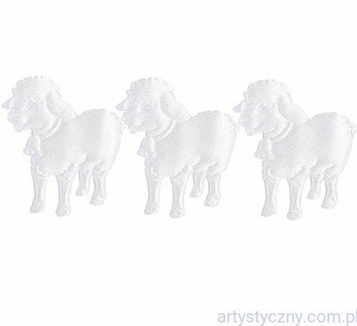 Aplikacje Białe Baranki Baranek Wielkanoc ~ 30 szt