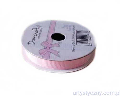 Tasiemka Rypsowa - Różowa Peek a Boo - Baby Ribbons