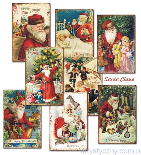 Papiery Mini do Scrapbookingu M73, Santa Claus 24 ark